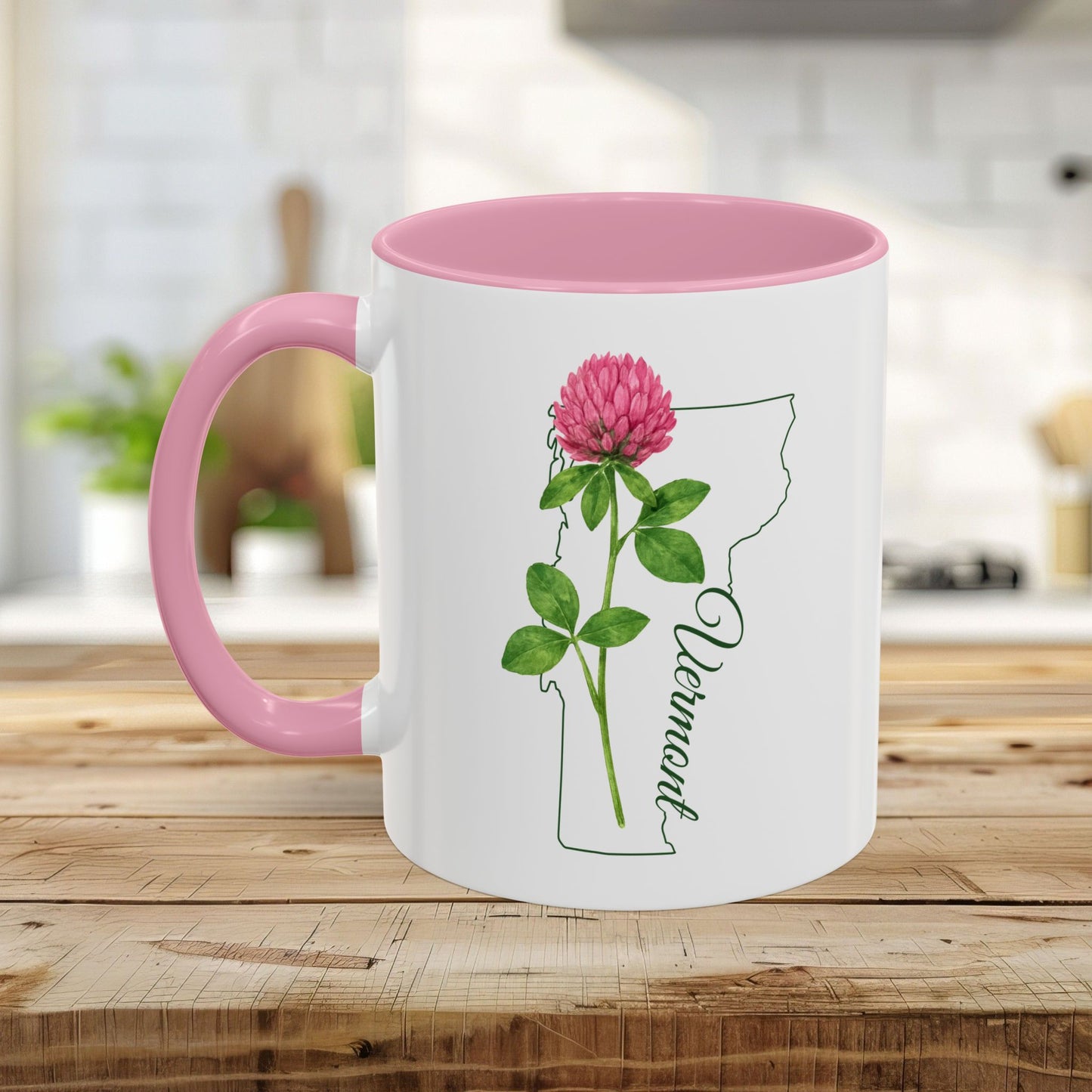 Vermont State Flower Mug – Red Clover (11/15oz)