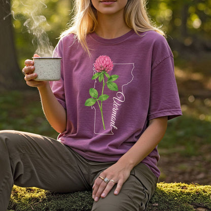 Vermont State Flower T-Shirt — Red Clover