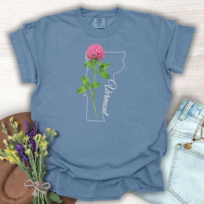 Vermont State Flower T-Shirt — Red Clover