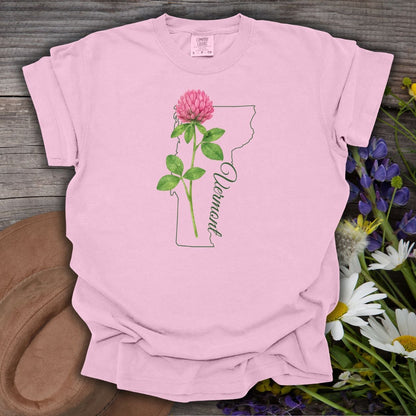 Vermont State Flower T-Shirt — Red Clover