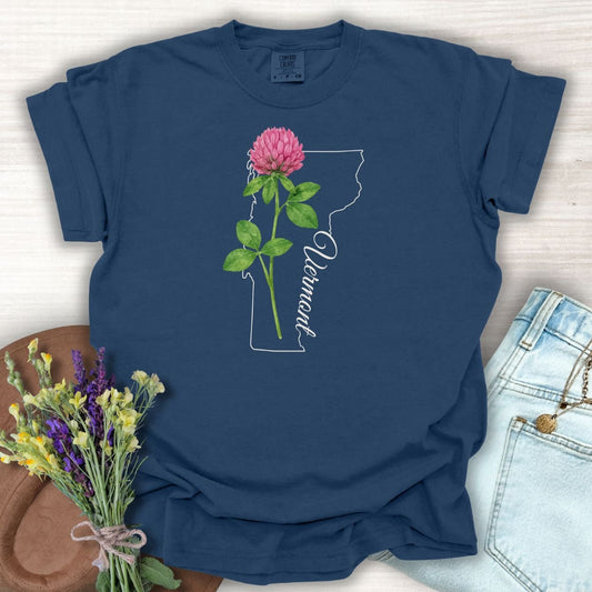 Vermont State Flower T-Shirt — Red Clover