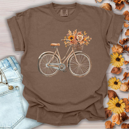 Vintage Bicycle with Fall Flower Basket T-Shirt