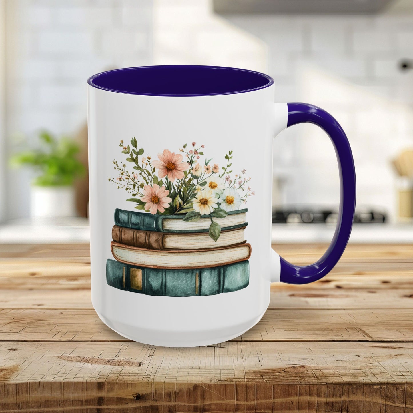 Vintage Cozy Spring Reading Mug (11/15oz)