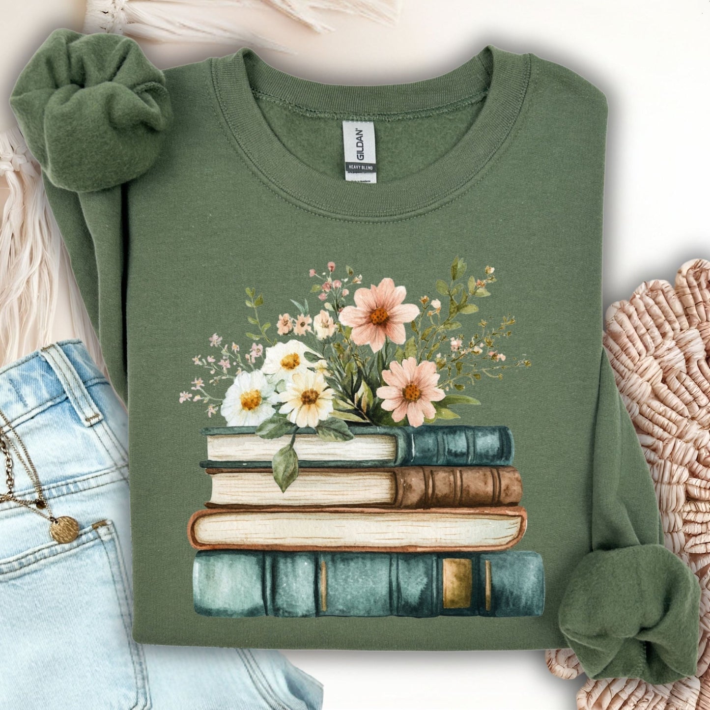 Vintage Cozy Reading Sweatshirt