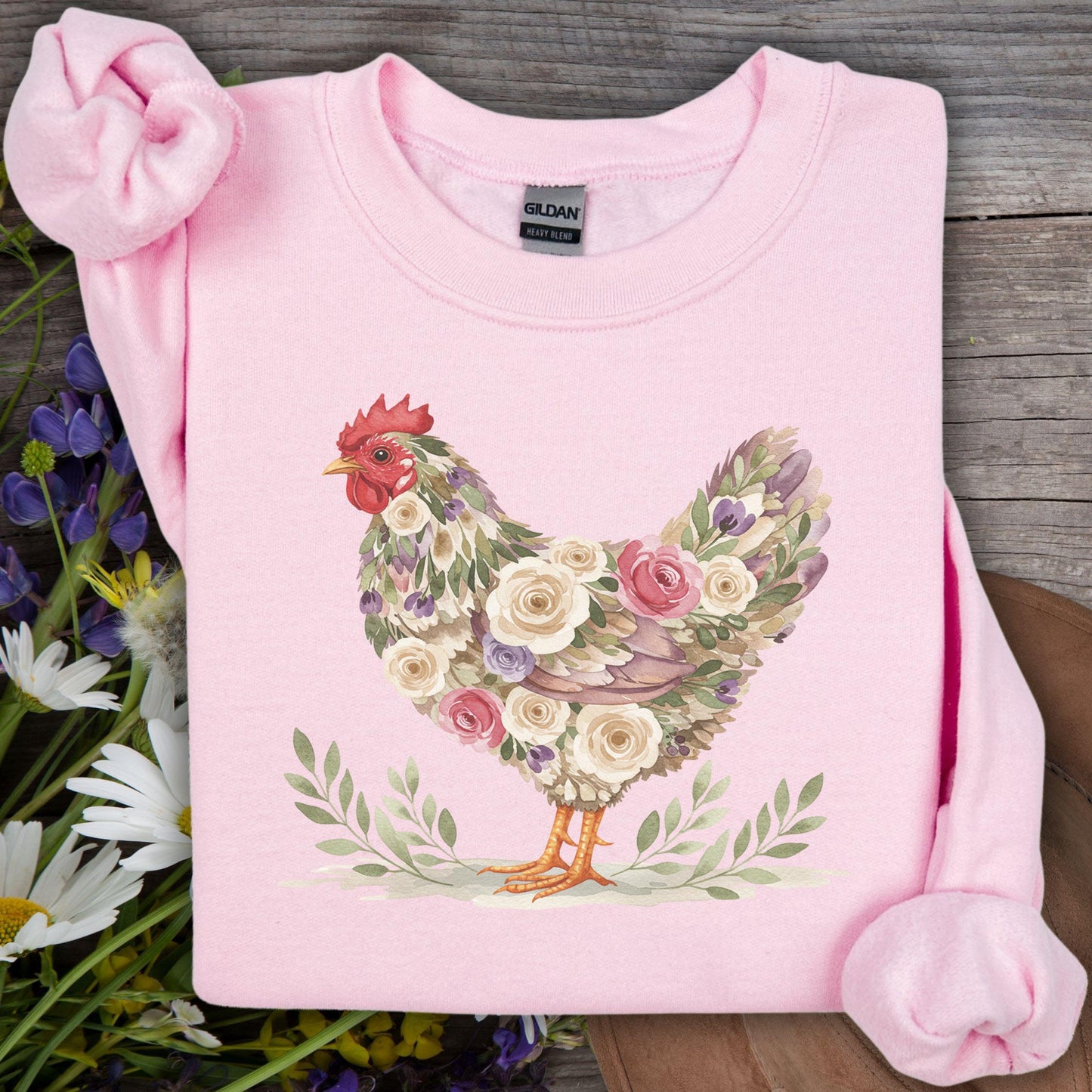 Vintage Farmhouse Hen Sweatshirt