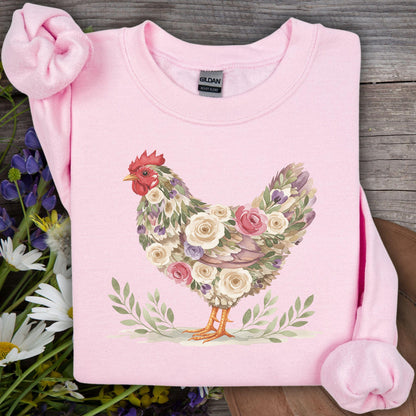 Vintage Farmhouse Hen Sweatshirt