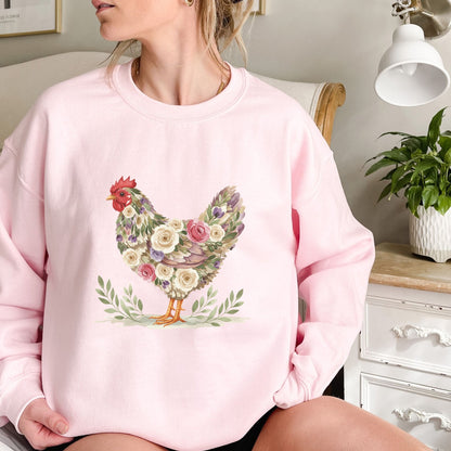 Vintage Farmhouse Hen Sweatshirt