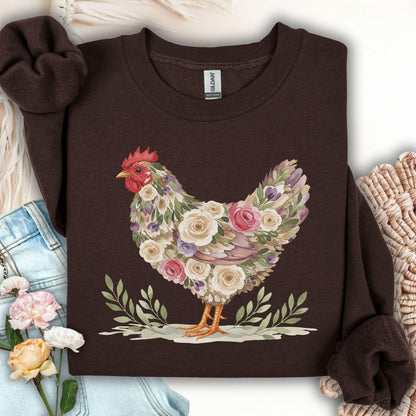 Vintage Farmhouse Hen Sweatshirt