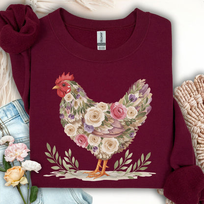Vintage Farmhouse Hen Sweatshirt