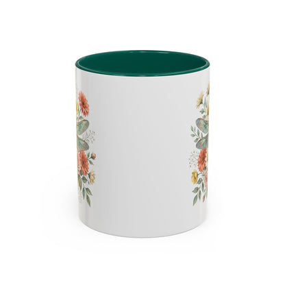 Vintage Floral Dragonfly Mug (11/15oz)