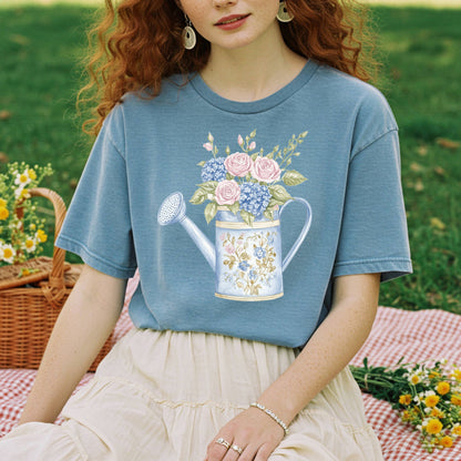 Vintage Garden Watering Can T-Shirt