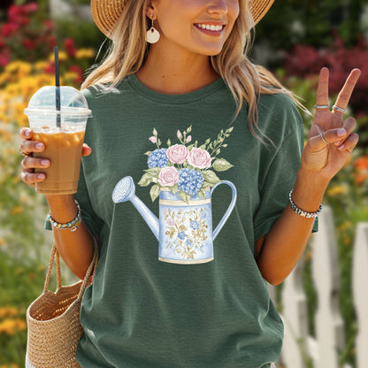 Vintage Garden Watering Can T-Shirt