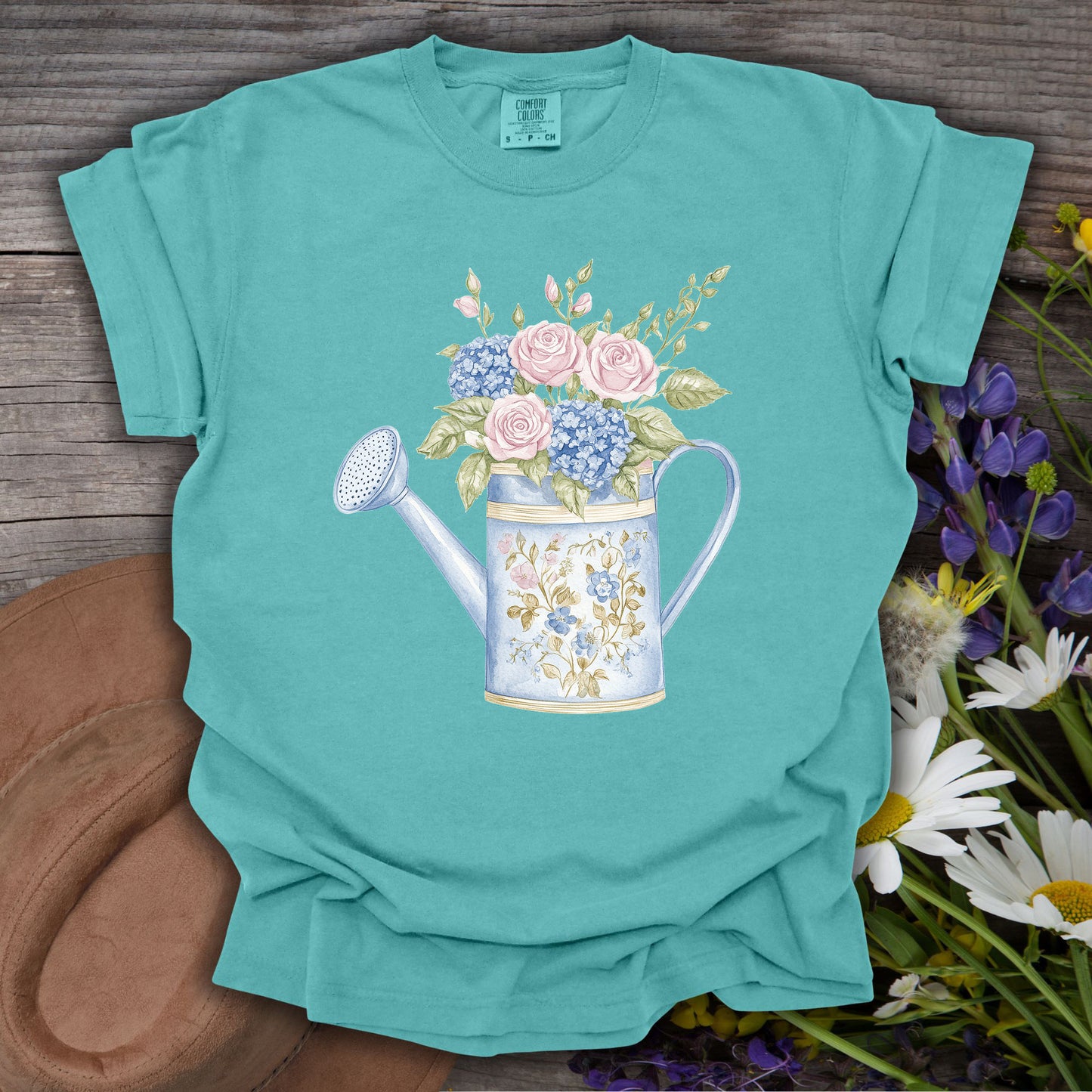 Vintage Garden Watering Can T-Shirt