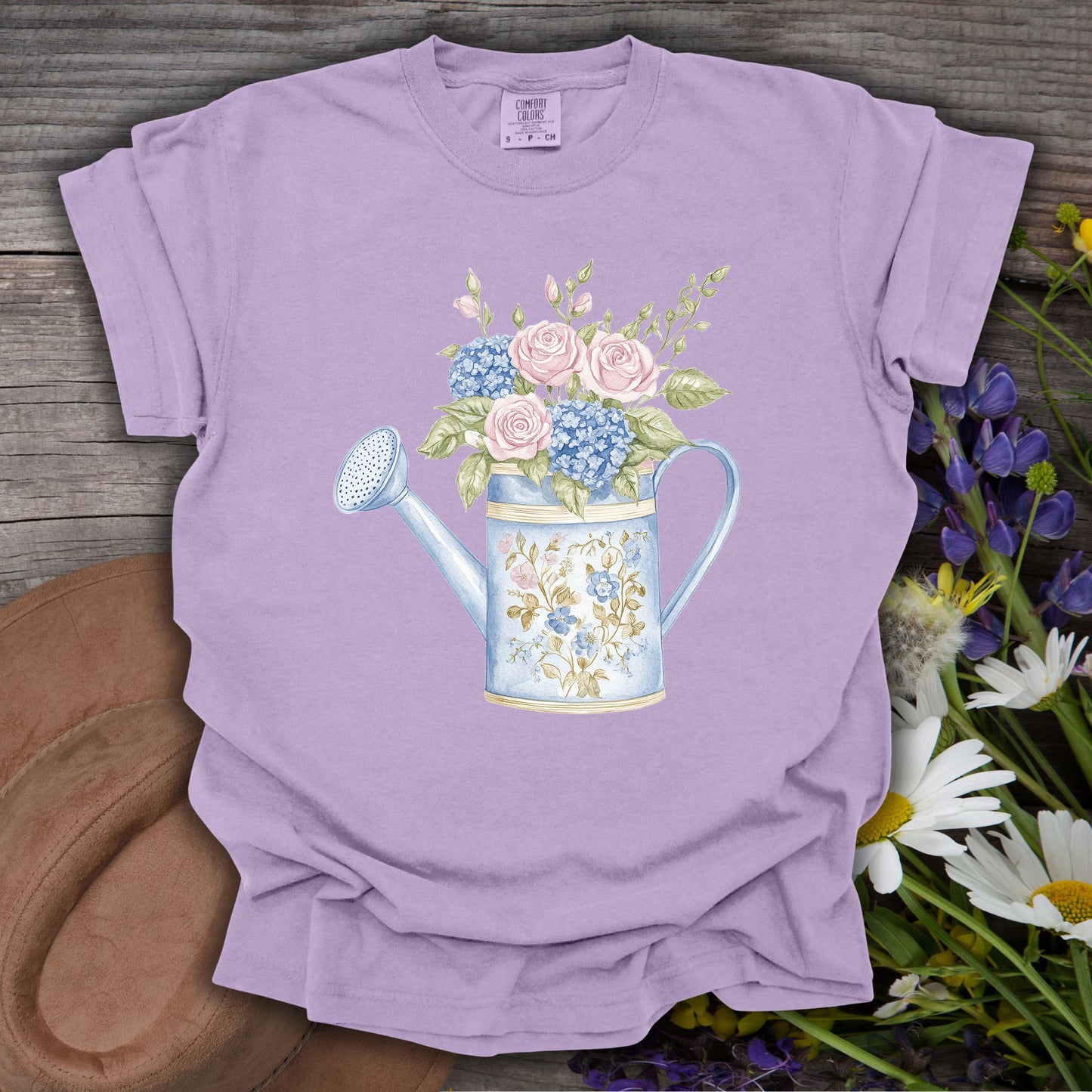 Vintage Garden Watering Can T-Shirt