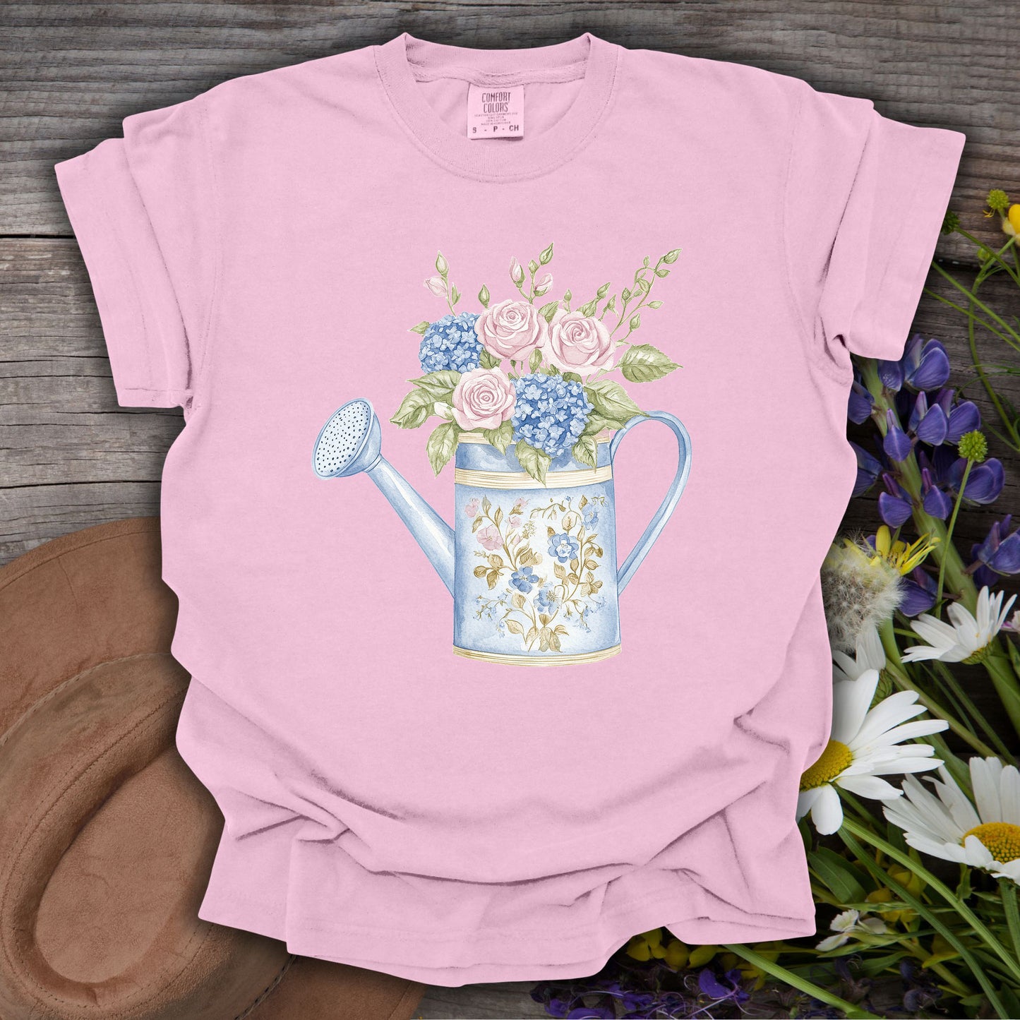 Vintage Garden Watering Can T-Shirt