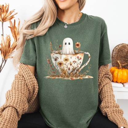 Vintage Ghost & Teacup T-Shirt