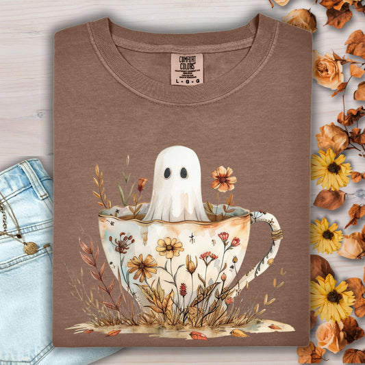 Vintage Ghost & Teacup T-Shirt