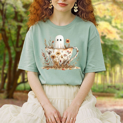 Vintage Ghost & Teacup T-Shirt
