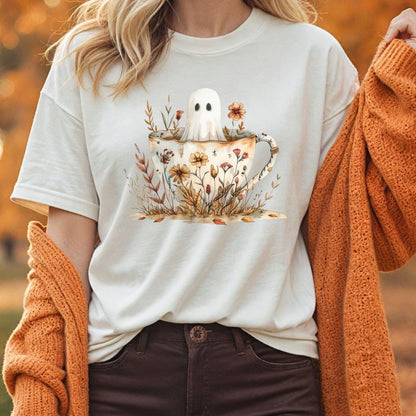Vintage Ghost & Teacup T-Shirt