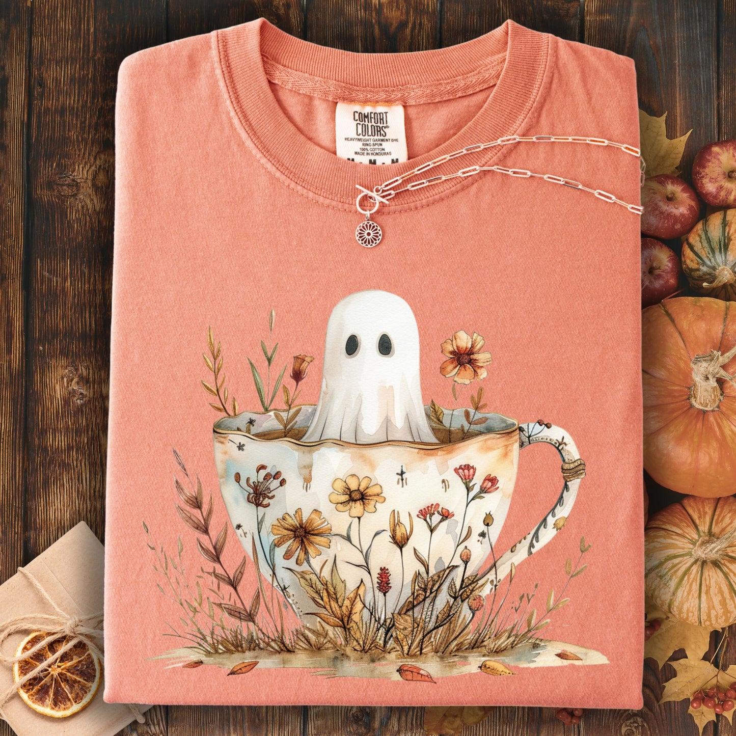 Vintage Ghost & Teacup T-Shirt