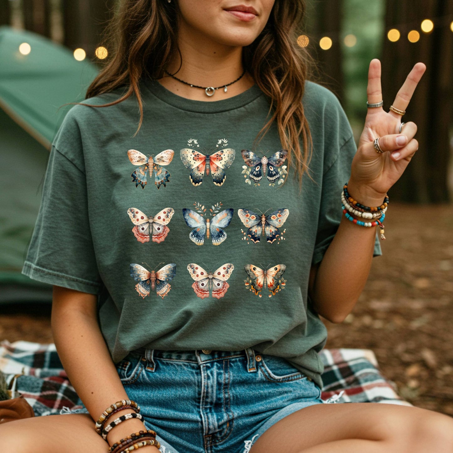 Vintage Moth Artwork T-Shirt