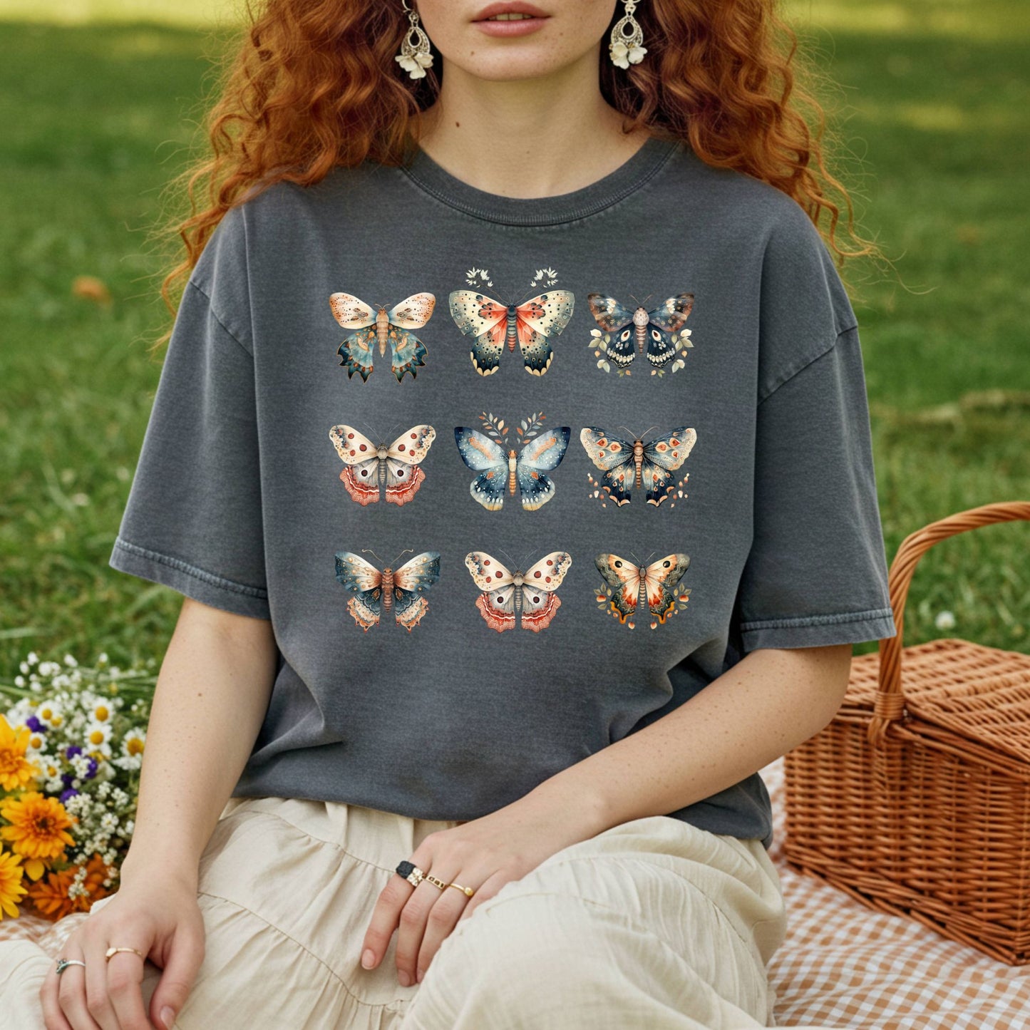 Vintage Moth Artwork T-Shirt
