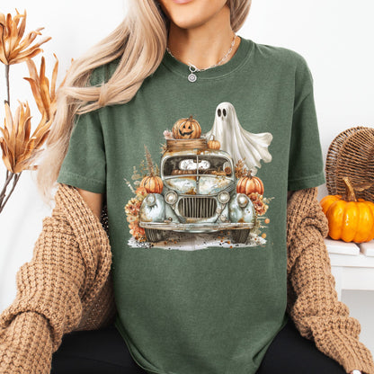 Vintage Pumpkin Pickup Truck T-Shirt