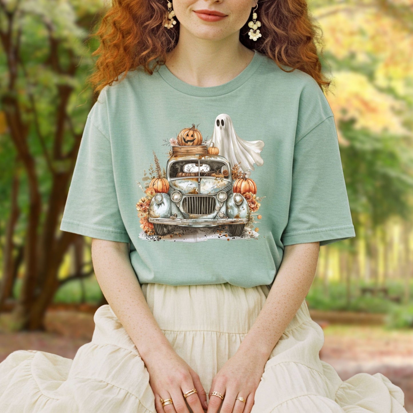 Vintage Pumpkin Pickup Truck T-Shirt