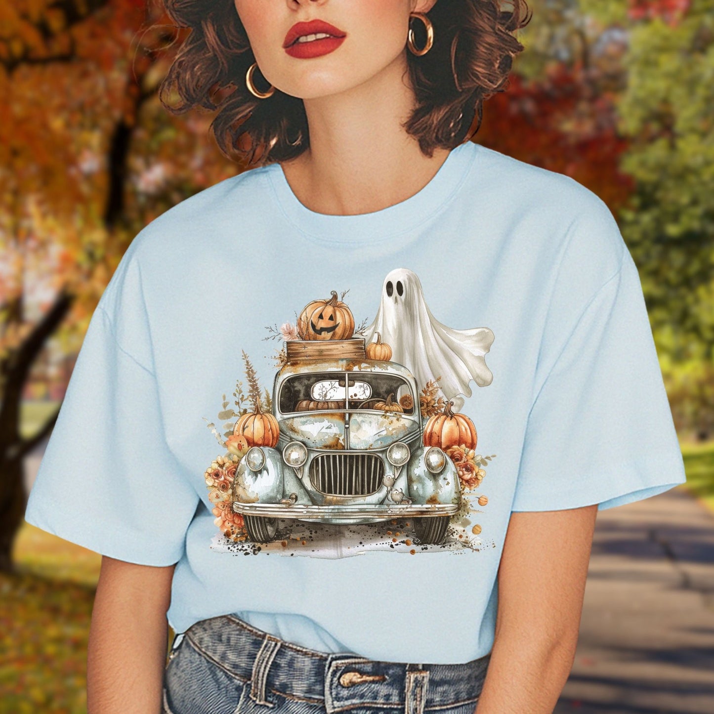 Vintage Pumpkin Pickup Truck T-Shirt