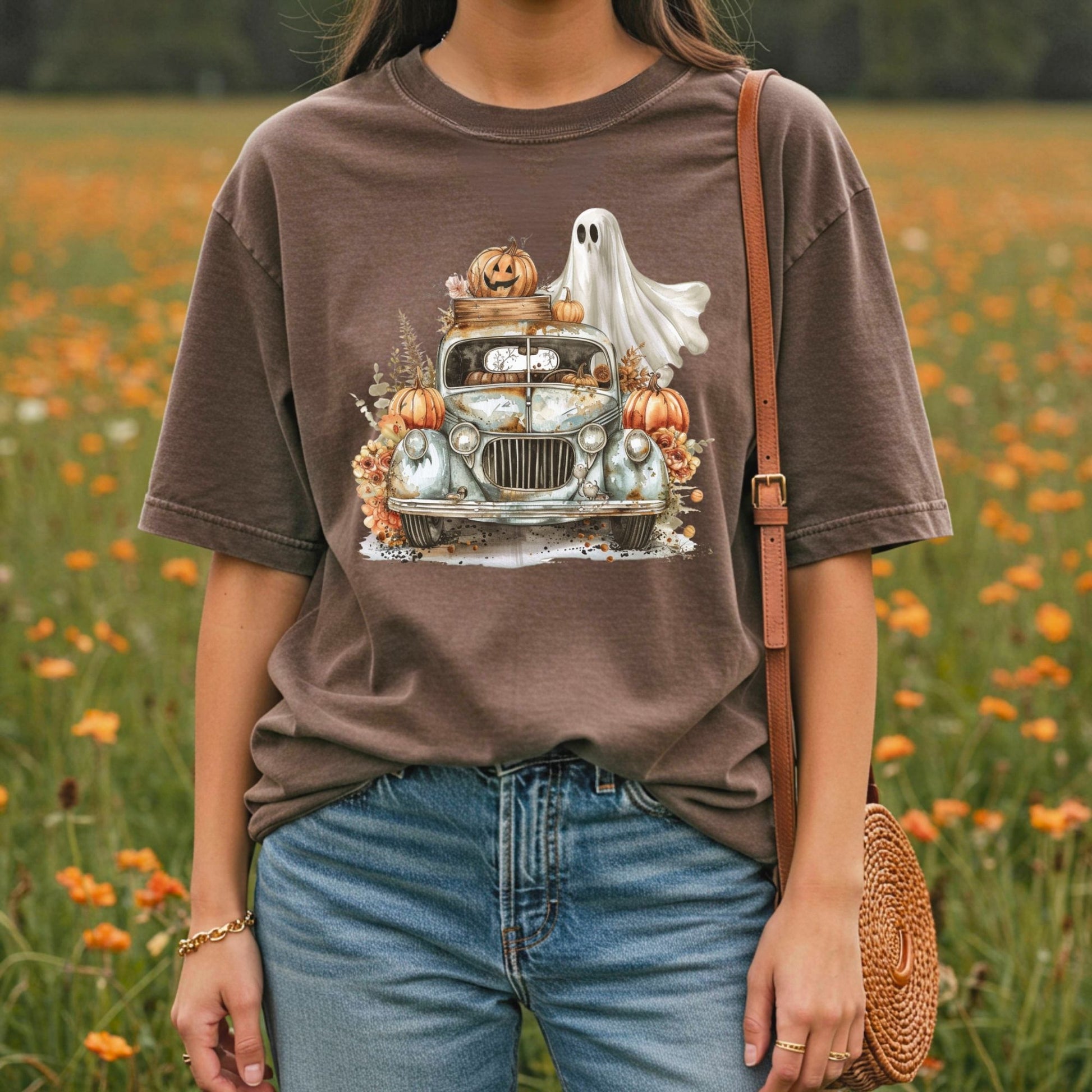 Vintage Pumpkin Pickup Truck T-Shirt