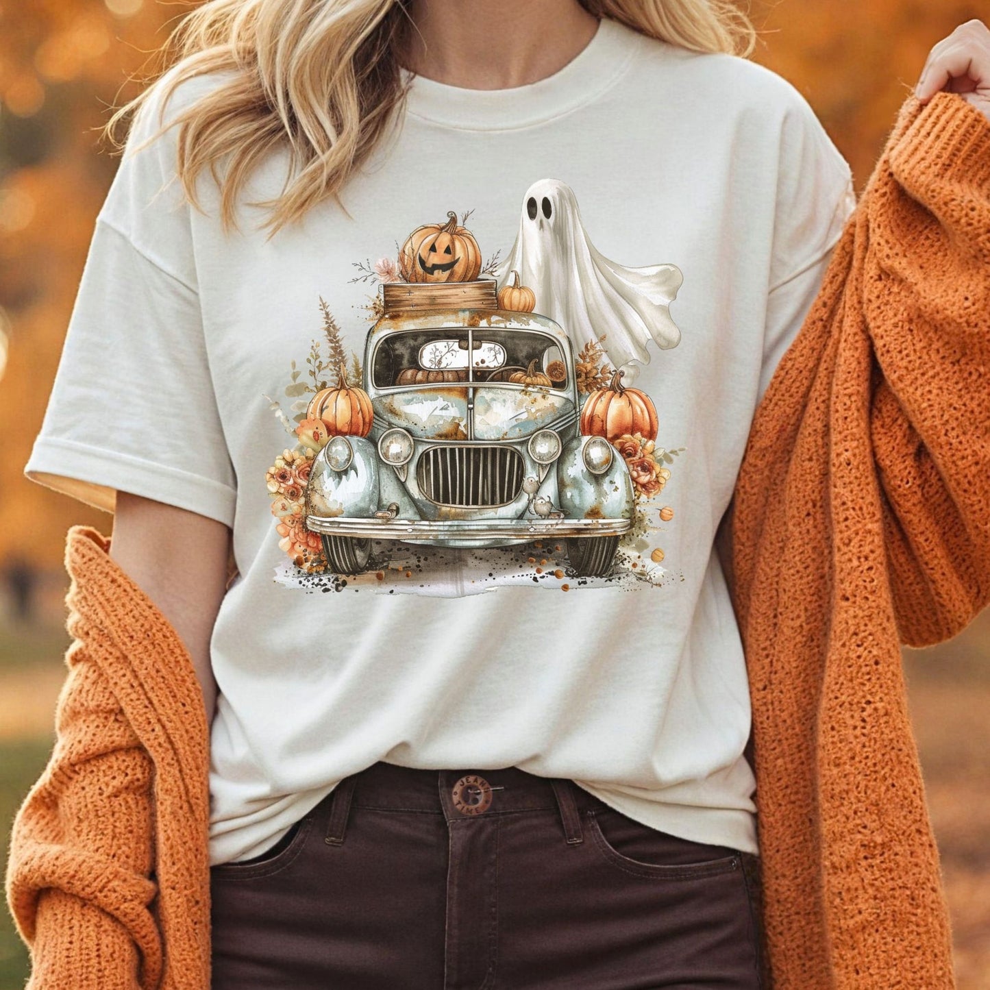 Vintage Pumpkin Pickup Truck T-Shirt