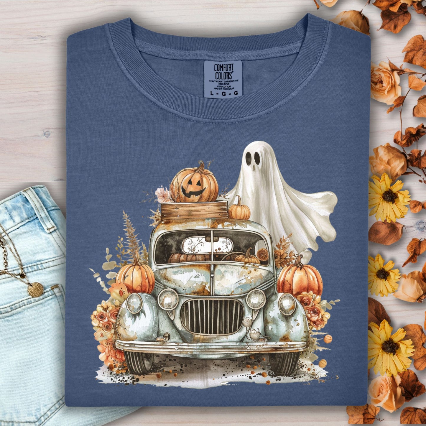 Vintage Pumpkin Pickup Truck T-Shirt