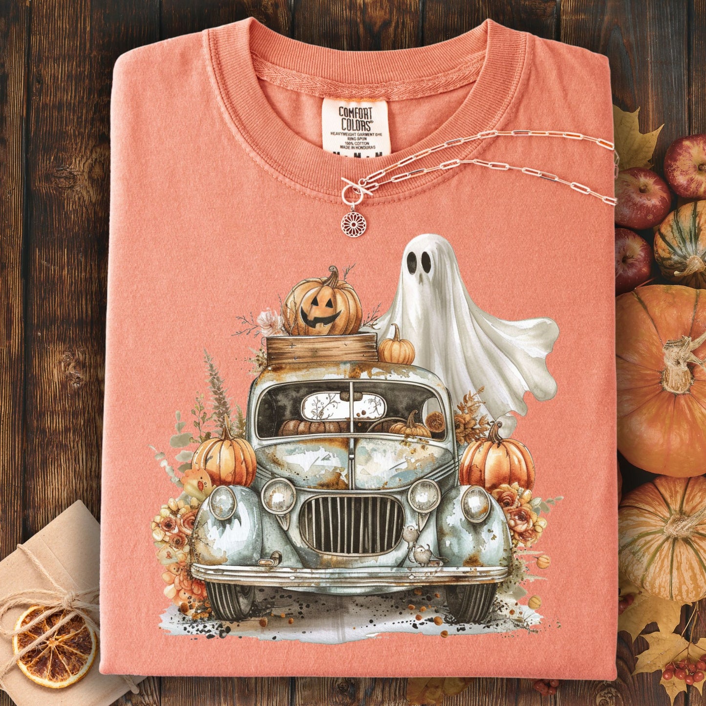 Vintage Pumpkin Pickup Truck T-Shirt