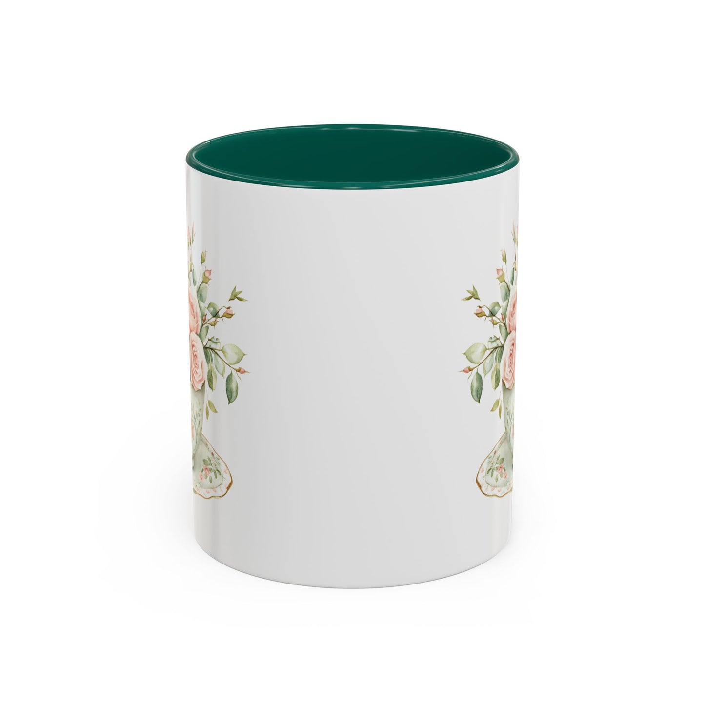 Vintage Rose Bouquet Teacup Mug (11oz & 15oz)
