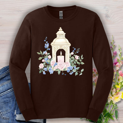 Vintage Spring Garden Lantern Long Sleeve Tee