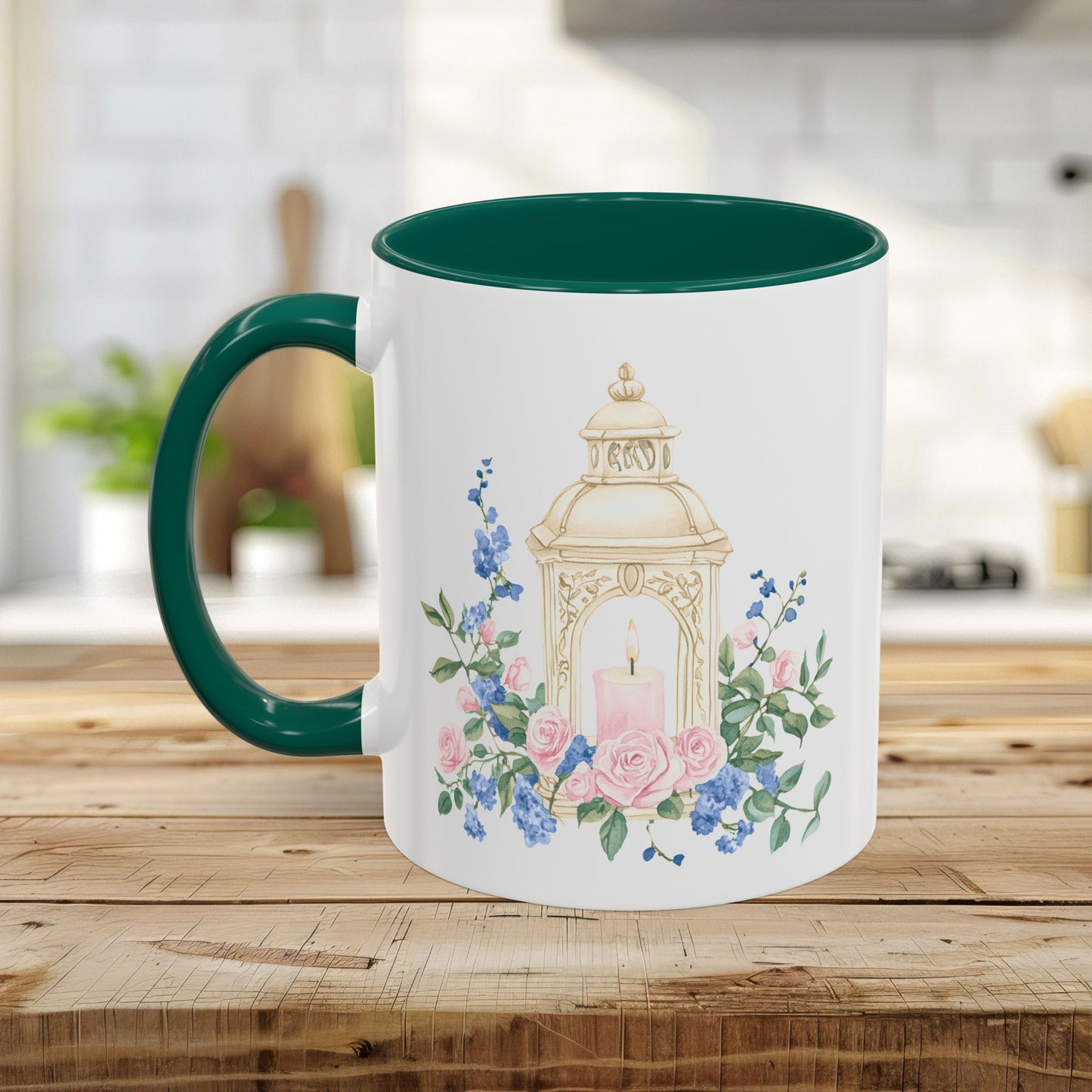 Vintage Spring Garden Lantern Mug (11/15oz)