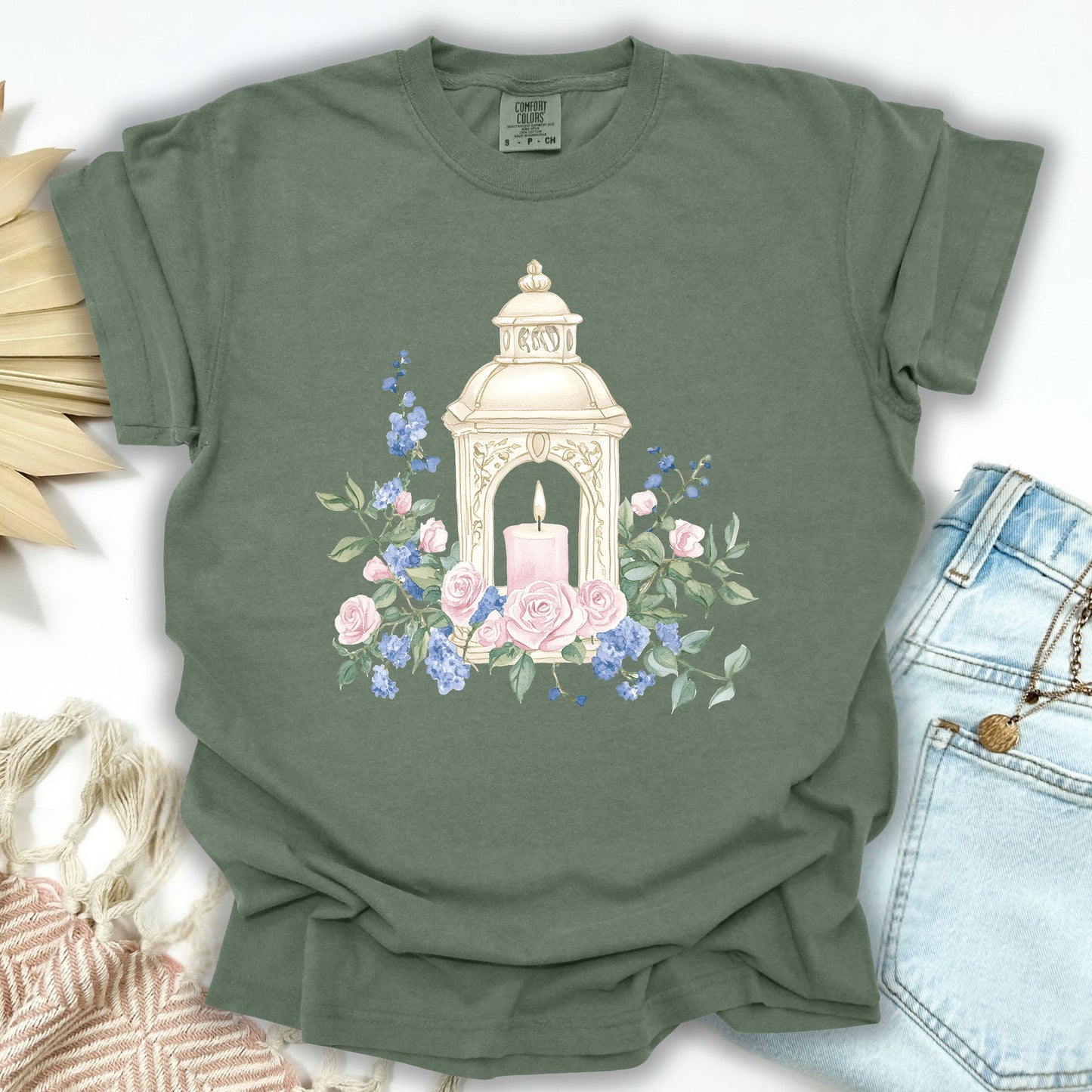 Vintage Spring Garden Lantern T-Shirt
