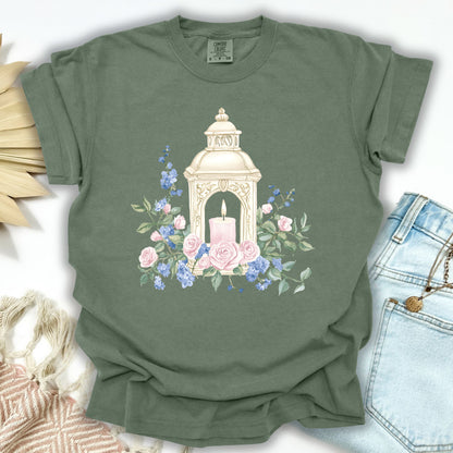 Vintage Spring Garden Lantern T-Shirt