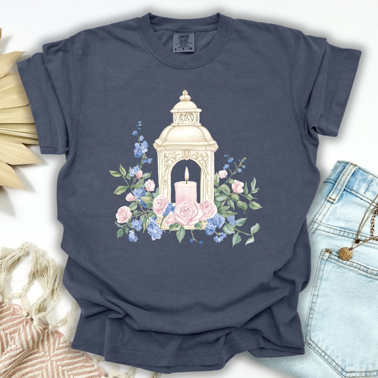 Vintage Spring Garden Lantern T-Shirt