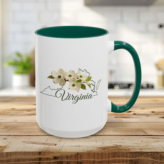 Virginia State Flower Mug — Dogwood (11/15oz)