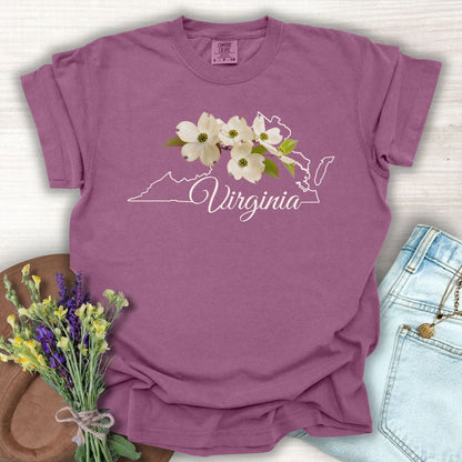 Virginia State Flower T-Shirt - American Dogwood
