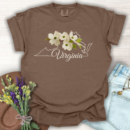 Virginia State Flower T-Shirt - American Dogwood