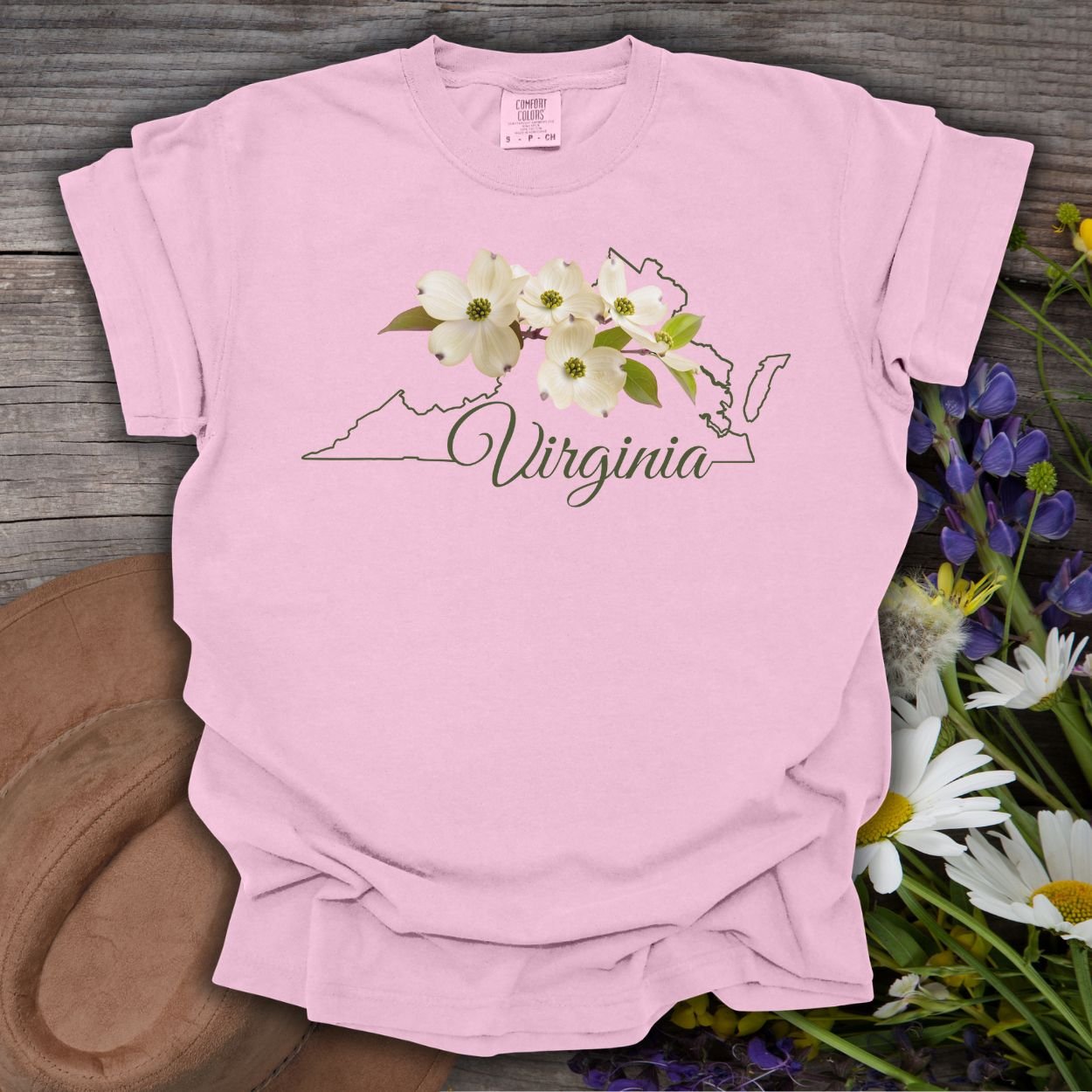 Virginia State Flower T-Shirt - American Dogwood