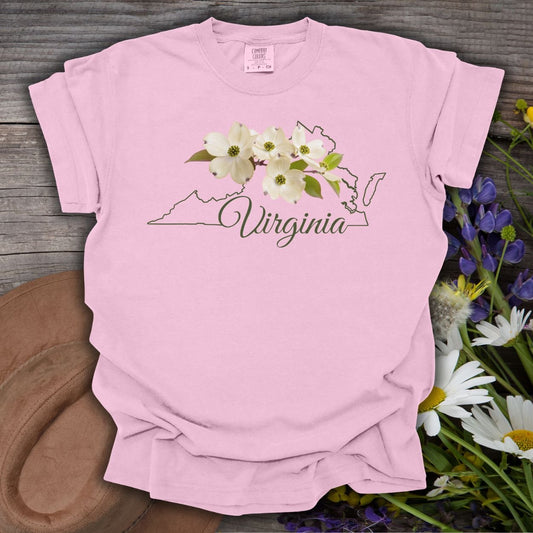 Virginia State Flower T-Shirt - American Dogwood