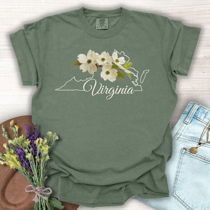 Virginia State Flower T-Shirt - American Dogwood