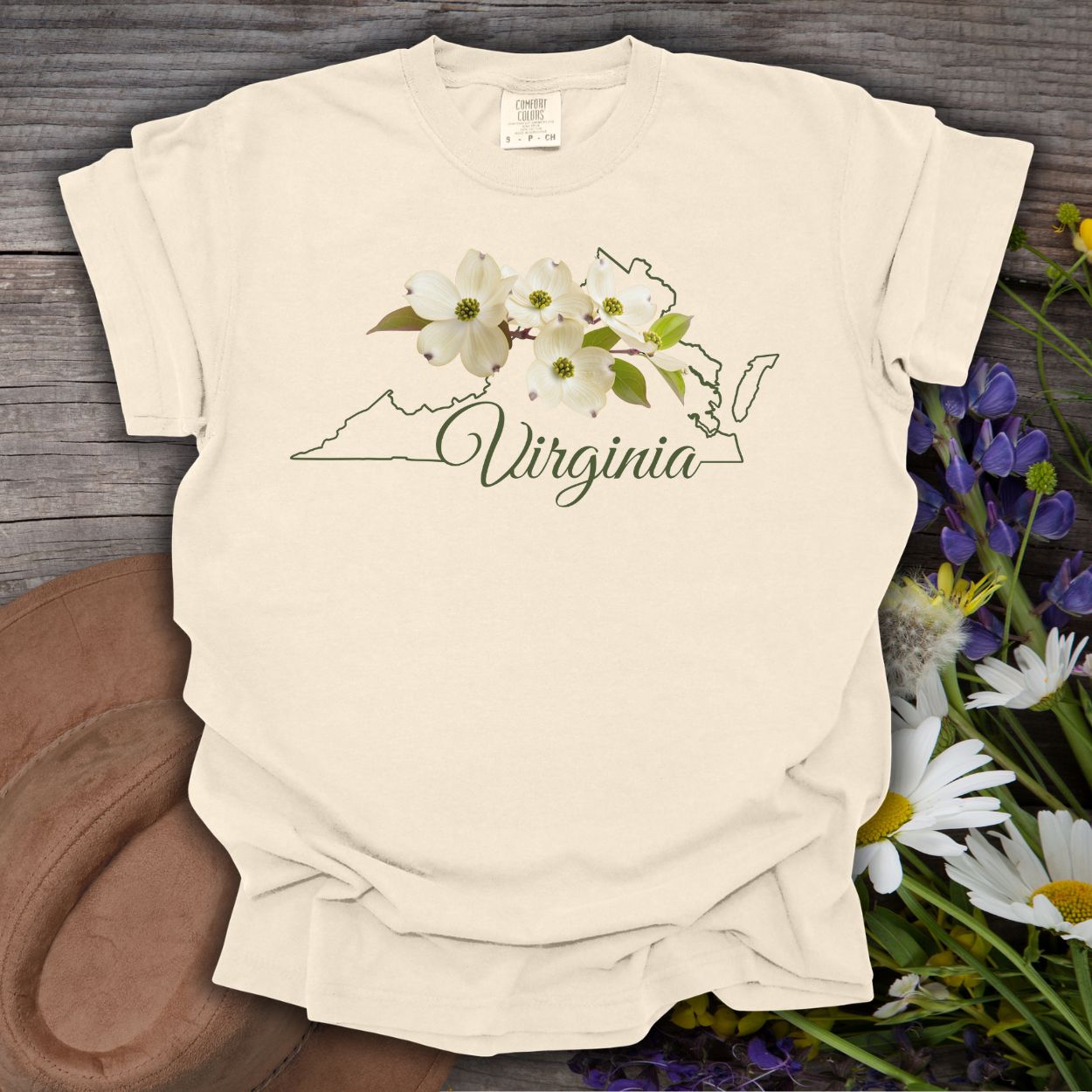 Virginia State Flower T-Shirt - American Dogwood