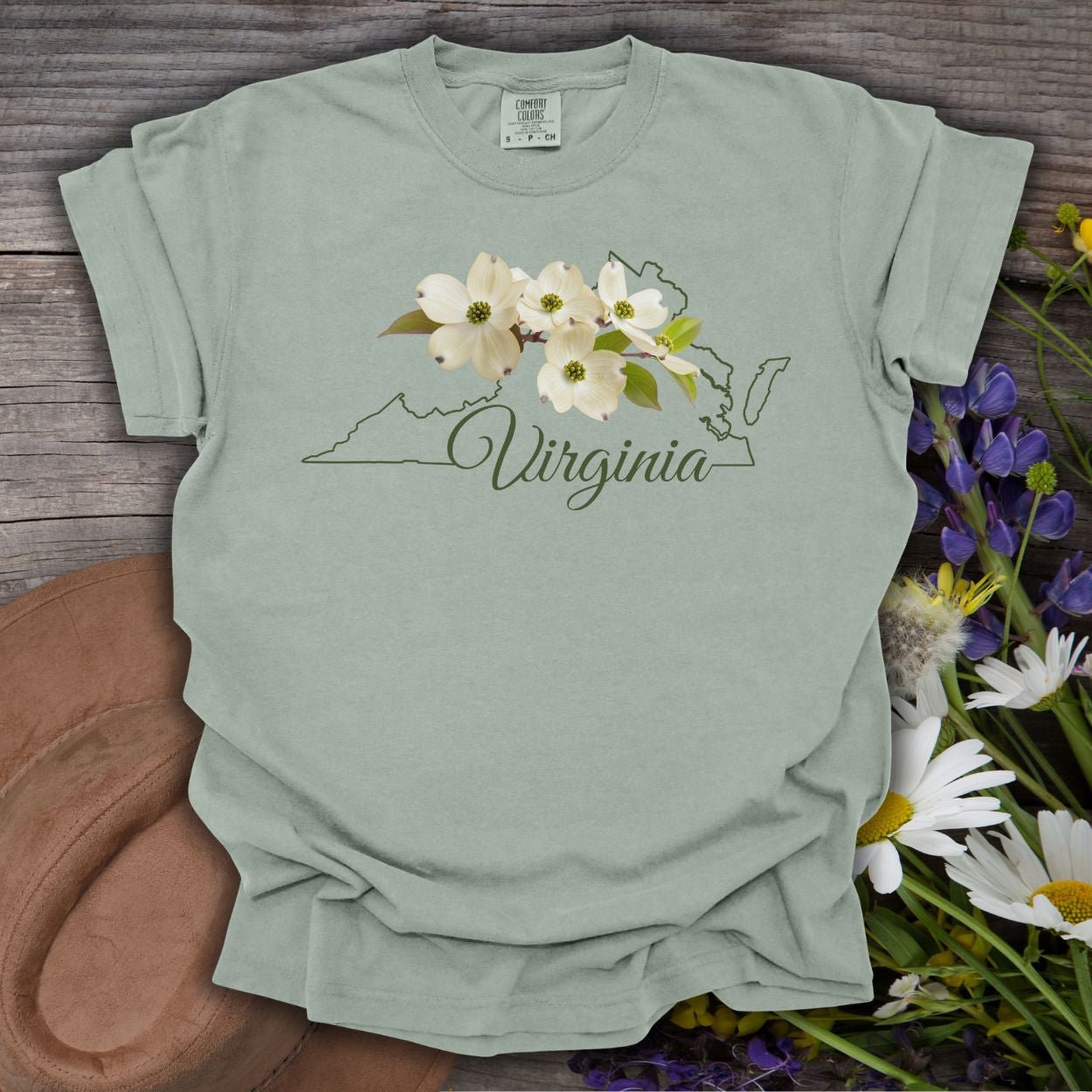 Virginia State Flower T-Shirt - American Dogwood