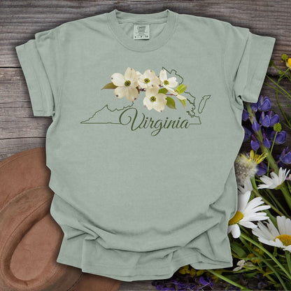 Virginia State Flower T-Shirt - American Dogwood