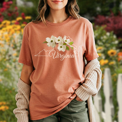 Virginia State Flower T-Shirt - American Dogwood