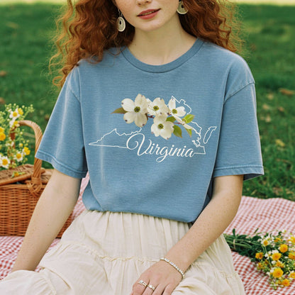 Virginia State Flower T-Shirt - American Dogwood